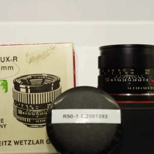 LEICA Summilux-R 50mm f/1.4 MF 3 Cam Lens Boxed #2902393