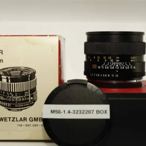LEICA Summilux-R 50mm f/1.4 MF 3 Cam Lens Boxed #3232207